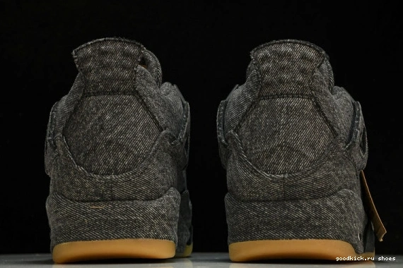 NRG - AO2571-001 AO2571-001 Air Black Levis Retro 4  Levis Denim Jordan 0209